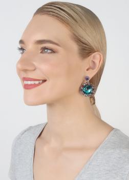 Blau/Grün - Gem Rocks - Ohrringe von Konplott